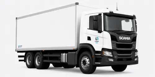 Box truck for furniture, parcels and protected freight