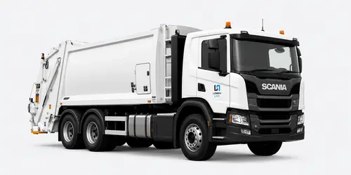 Refuse collection truck for rubbish and waste services